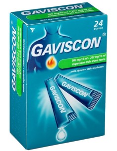 Gaviscon Trattamento contro il bruciore di stomaco occasionale 24 bustine